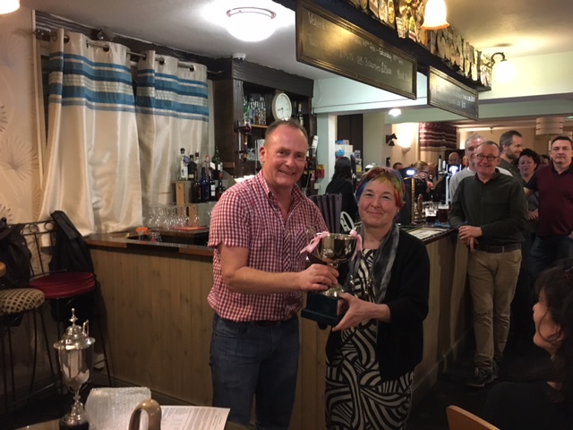 Dame Kath receives well deserved CRC "Female Achievement" award for a second year running from CRC Chairman Andy Bell