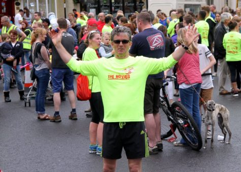 Clive Thornley models the bright 2016 Sting race top